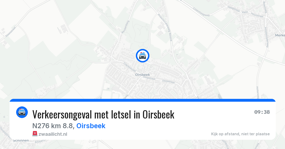 Verkeersongeval met letsel in Oirsbeek — 4 apr 2026
