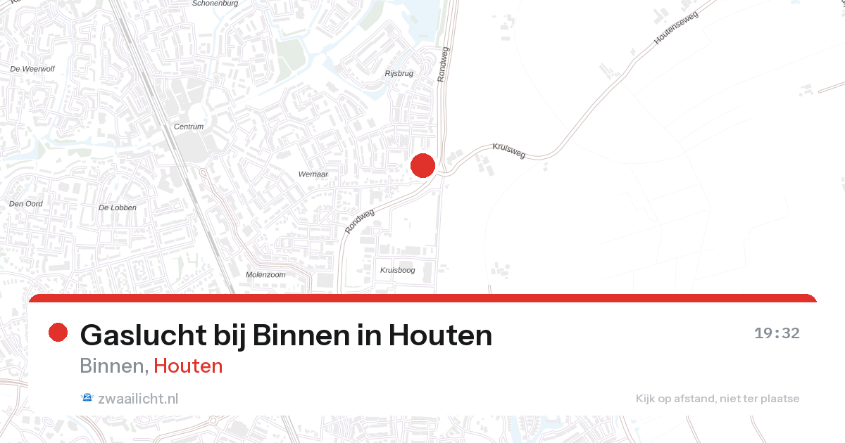Gaslucht bij Binnen in Houten — 22 mrt 2026