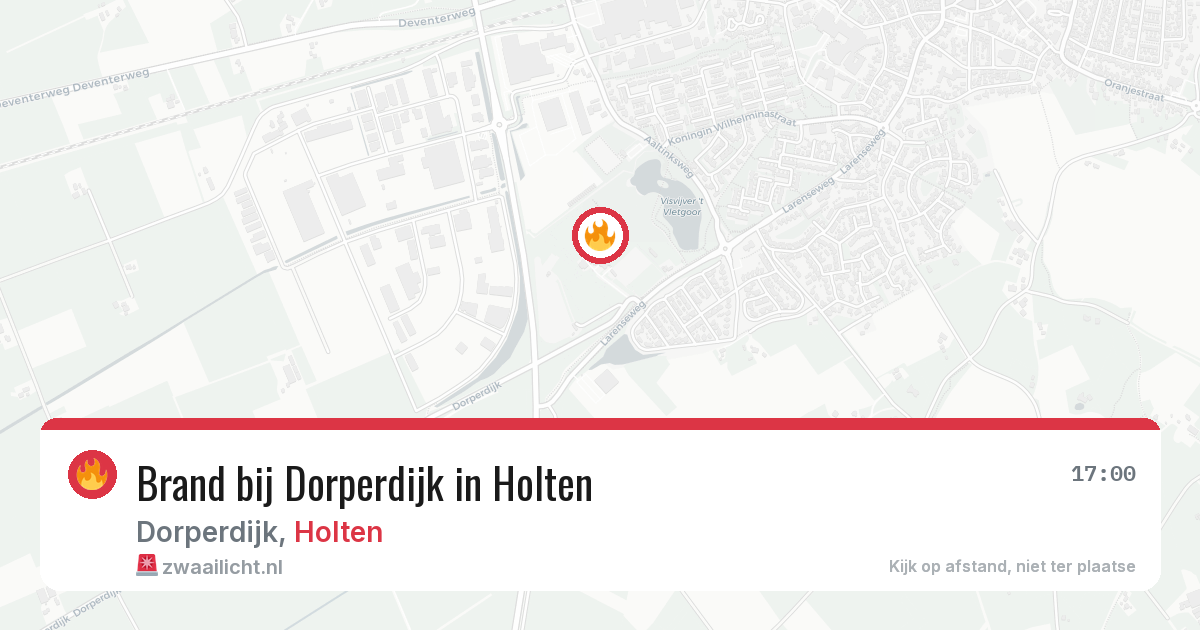 Brand bij Dorperdijk in Holten — 2 jul 2026