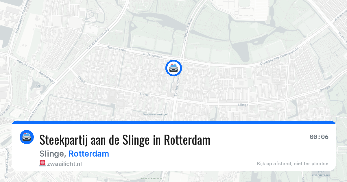Steekpartij aan de Slinge in Rotterdam — 29 mei 2026