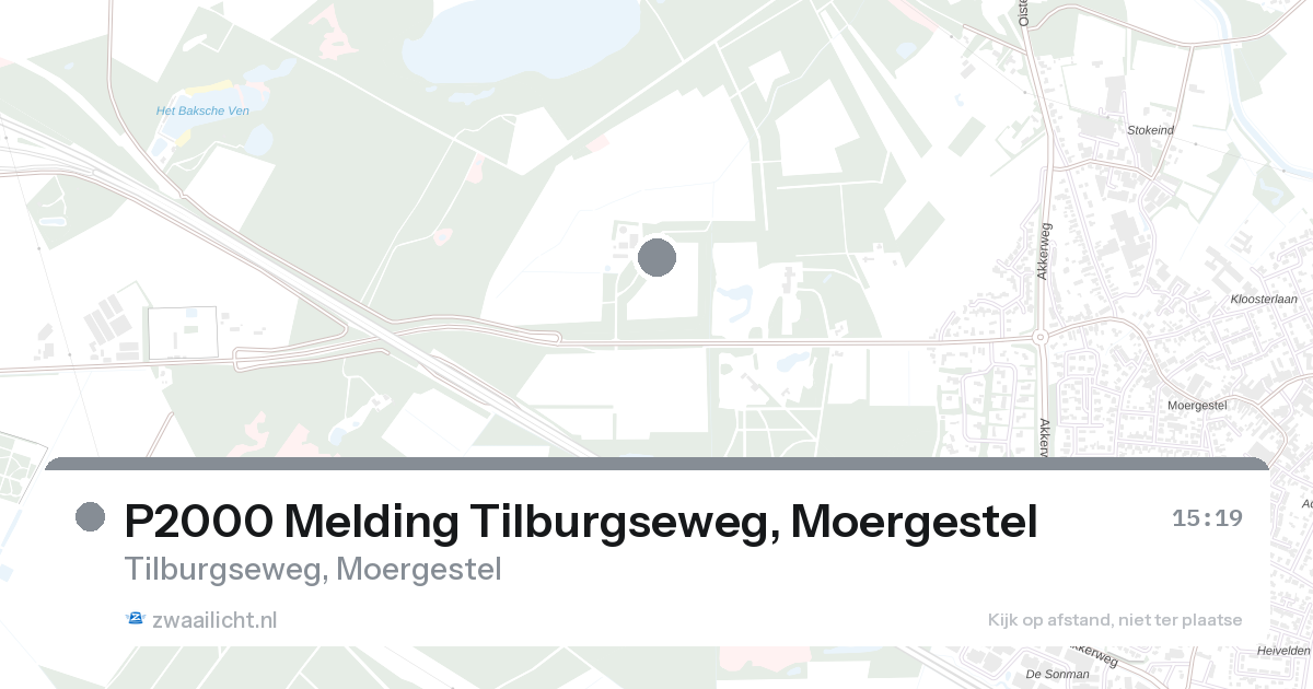 P2000 Melding Tilburgseweg, Moergestel — 24 aug 2026