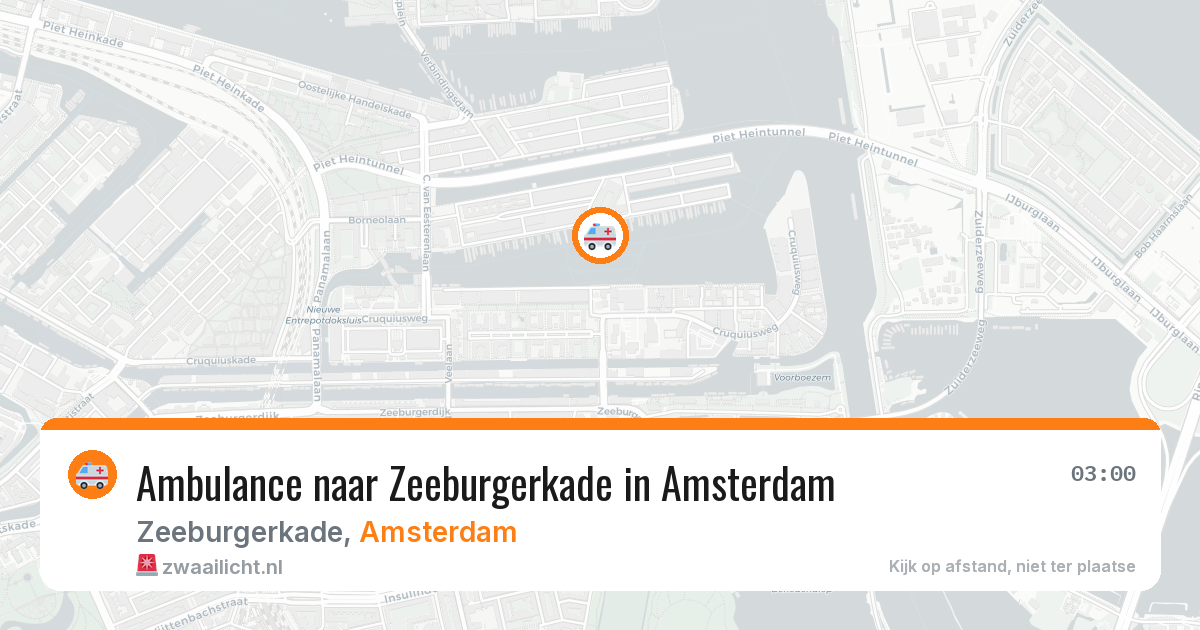 Ambulance naar Zeeburgerkade in Amsterdam — 30 jan 2026
