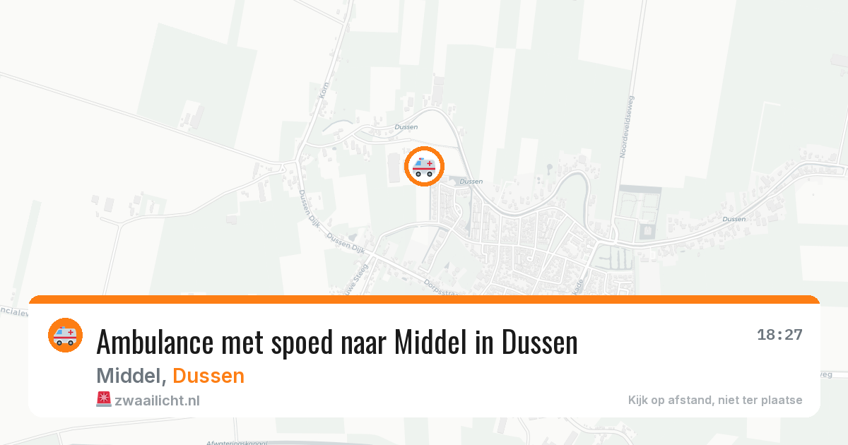 Ambulance met spoed naar Middel in Dussen — 14 jun 2026