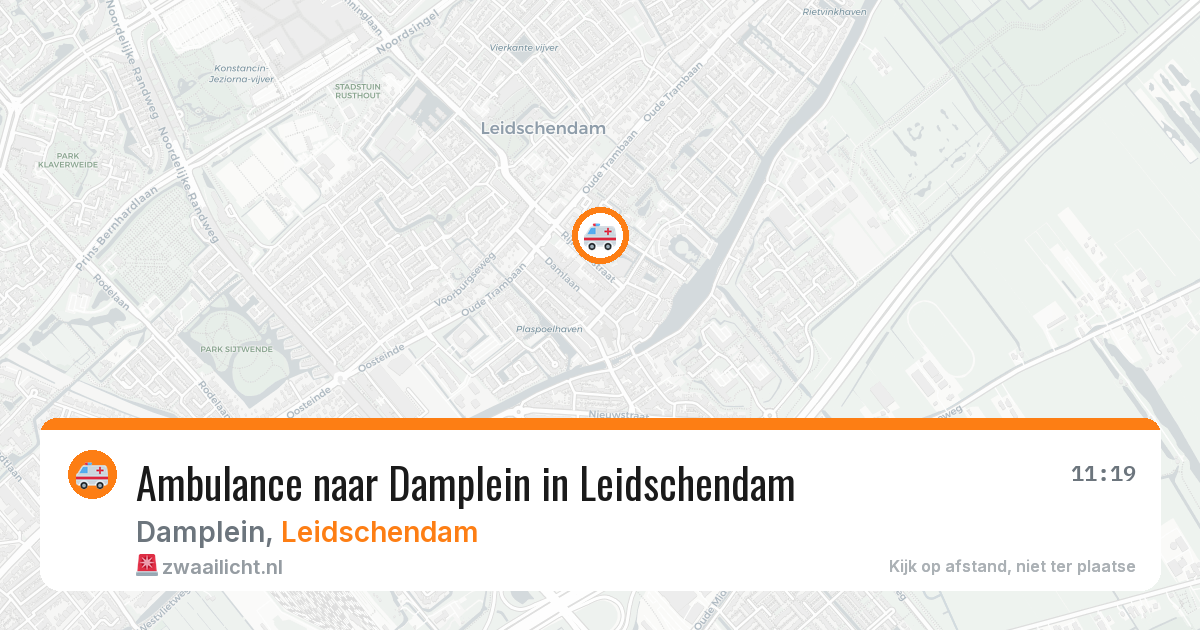 Ambulance naar Damplein in Leidschendam — 29 jun 2026