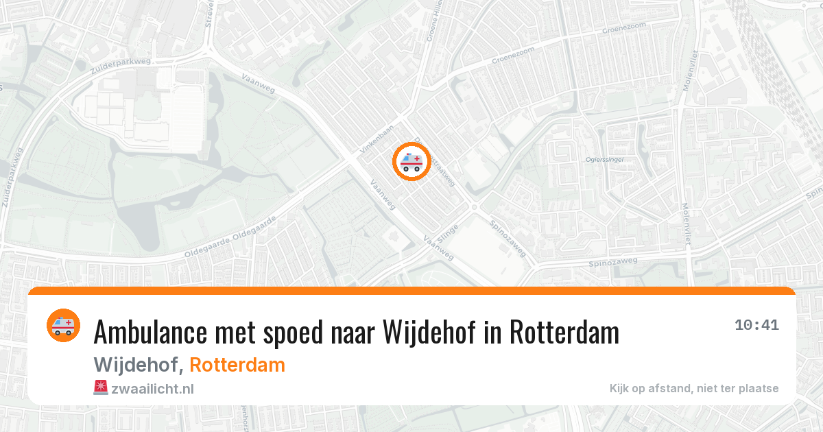 Ambulance met spoed naar Wijdehof in Rotterdam — 3 mrt 2026