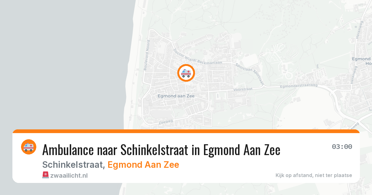 Ambulance naar Schinkelstraat in Egmond Aan Zee — 30 jan 2026
