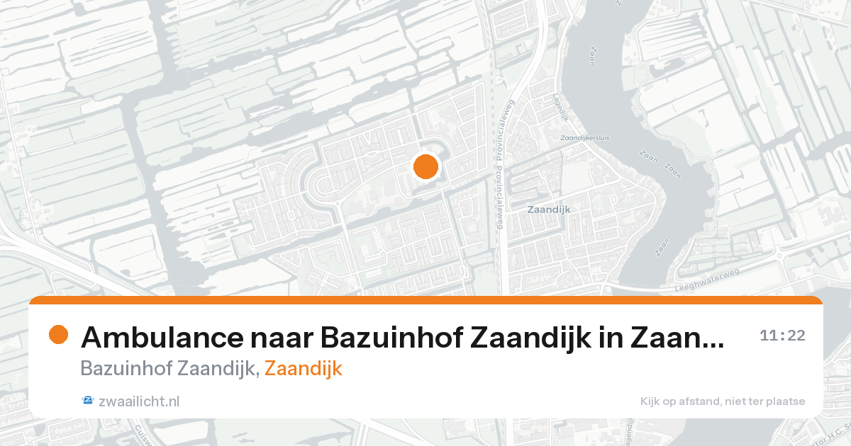 Ambulance naar Bazuinhof Zaandijk in Zaandijk — 26 mei 2026