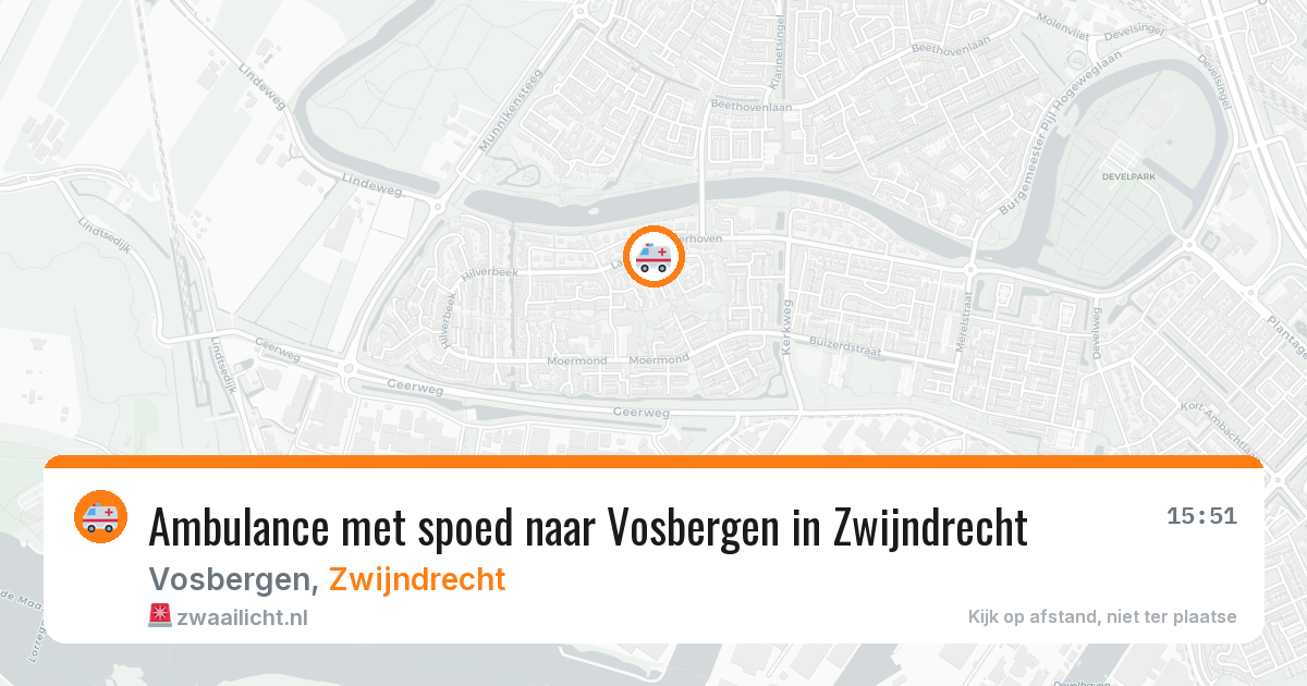 Ambulance met spoed naar Vosbergen in Zwijndrecht — 28 mei 2026