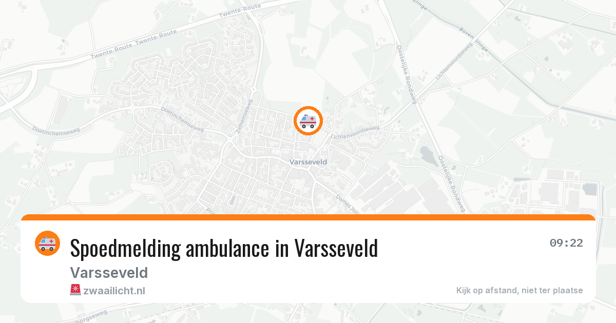 Spoedmelding ambulance in Varsseveld — 6 aug 2026