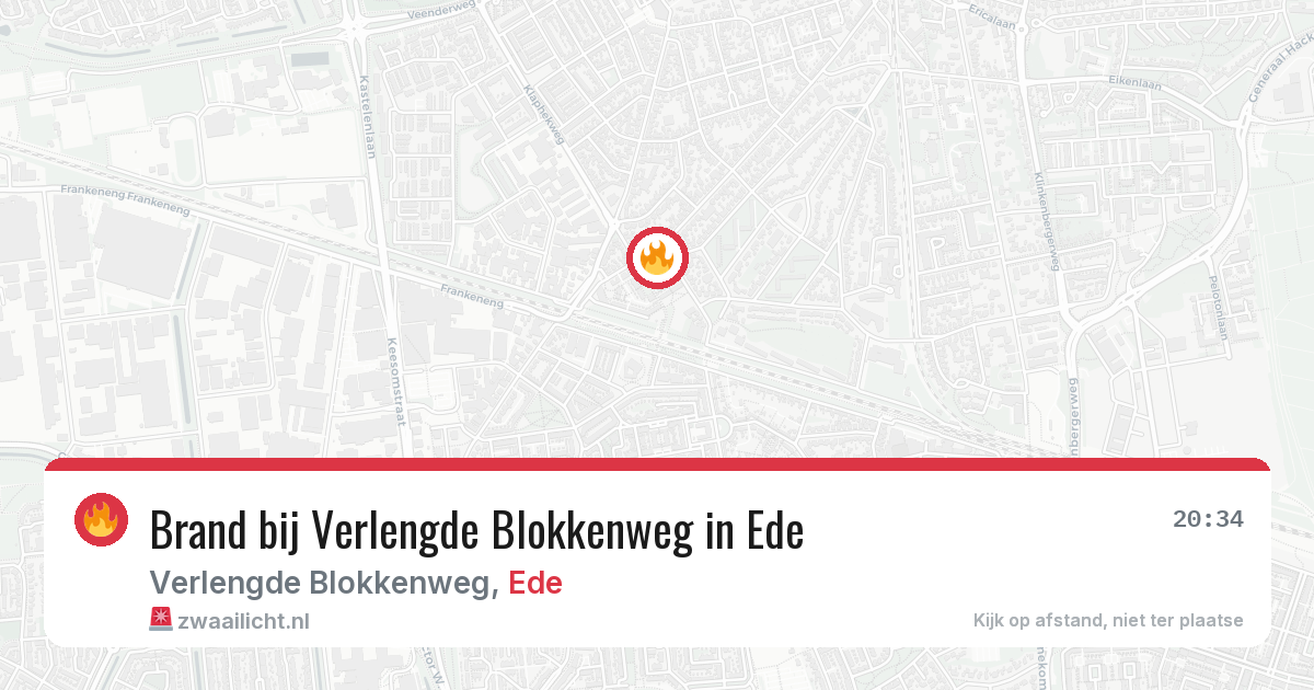 Brand bij Verlengde Blokkenweg in Ede — 8 apr 2026