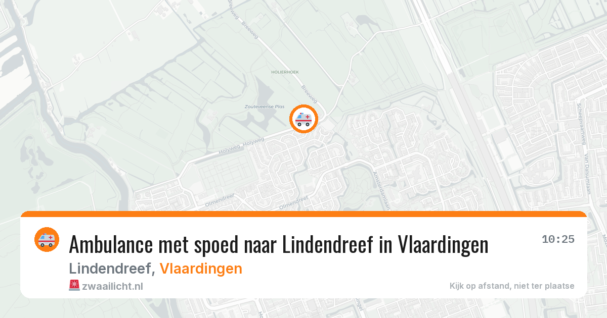 Ambulance met spoed naar Lindendreef in Vlaardingen — 5 jul 2026