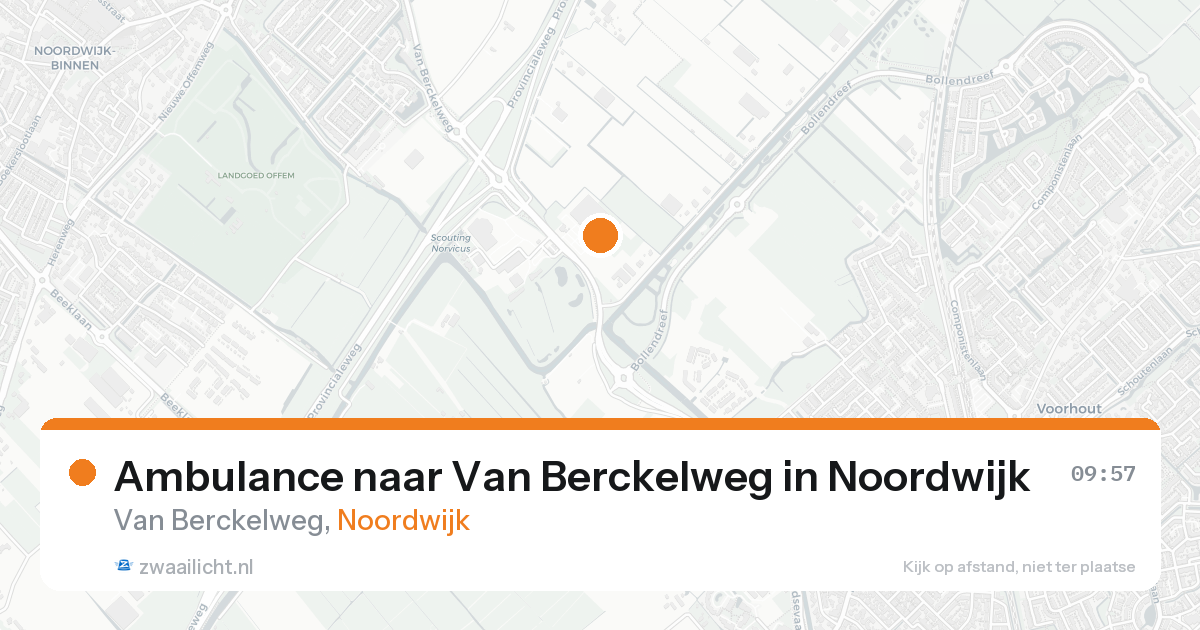 Ambulance naar Van Berckelweg in Noordwijk — 7 feb 2026