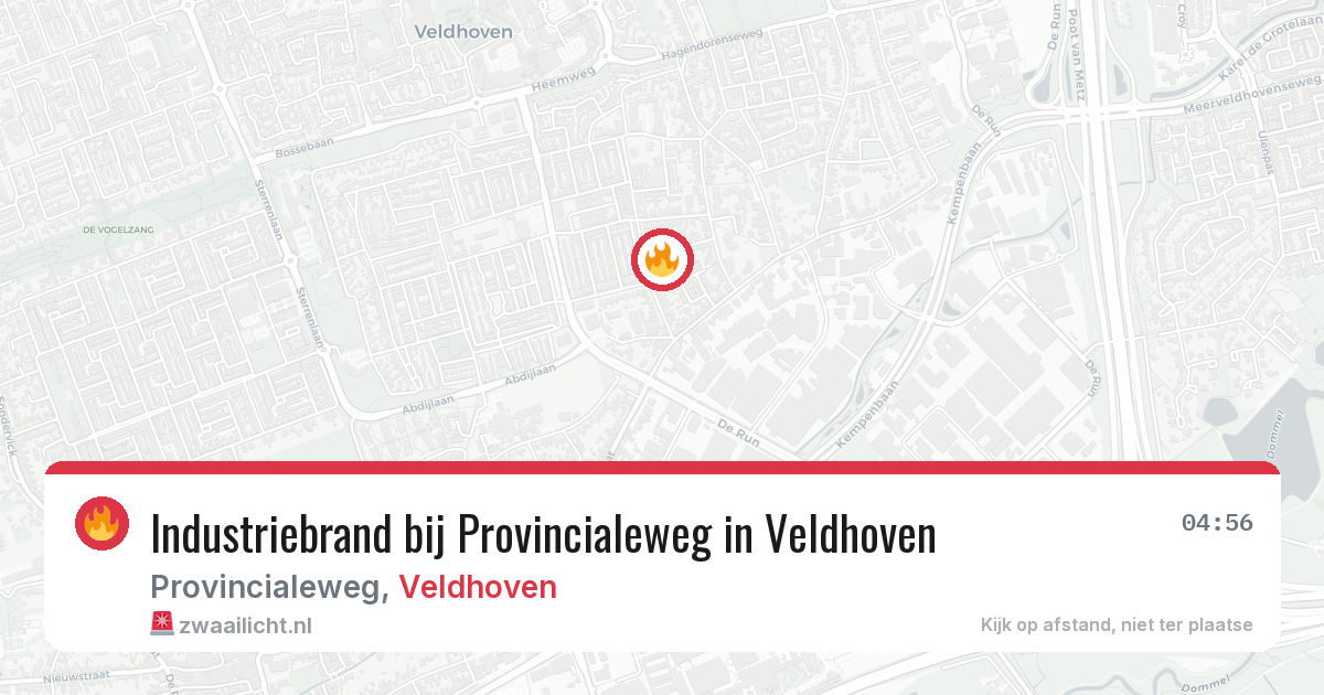 Industriebrand bij Provincialeweg in Veldhoven — 2 apr 2026