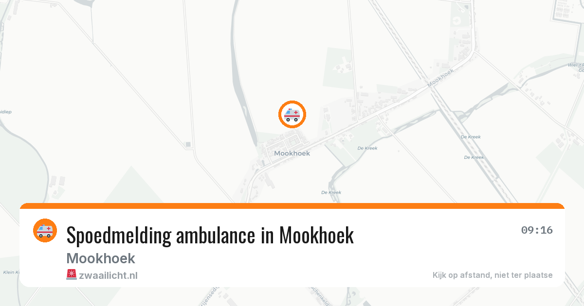 Spoedmelding ambulance in Mookhoek — 7 mrt 2026