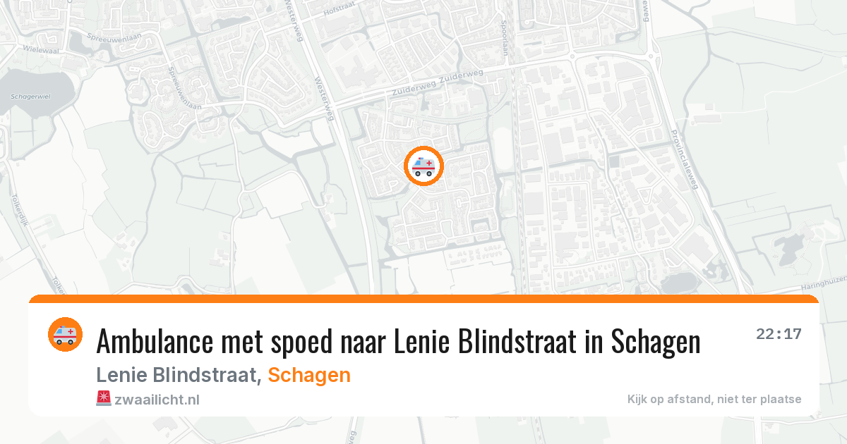 Ambulance met spoed naar Lenie Blindstraat in Schagen — 25 jan 2026
