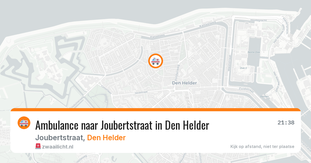 Ambulance naar Joubertstraat in Den Helder — 5 aug 2026
