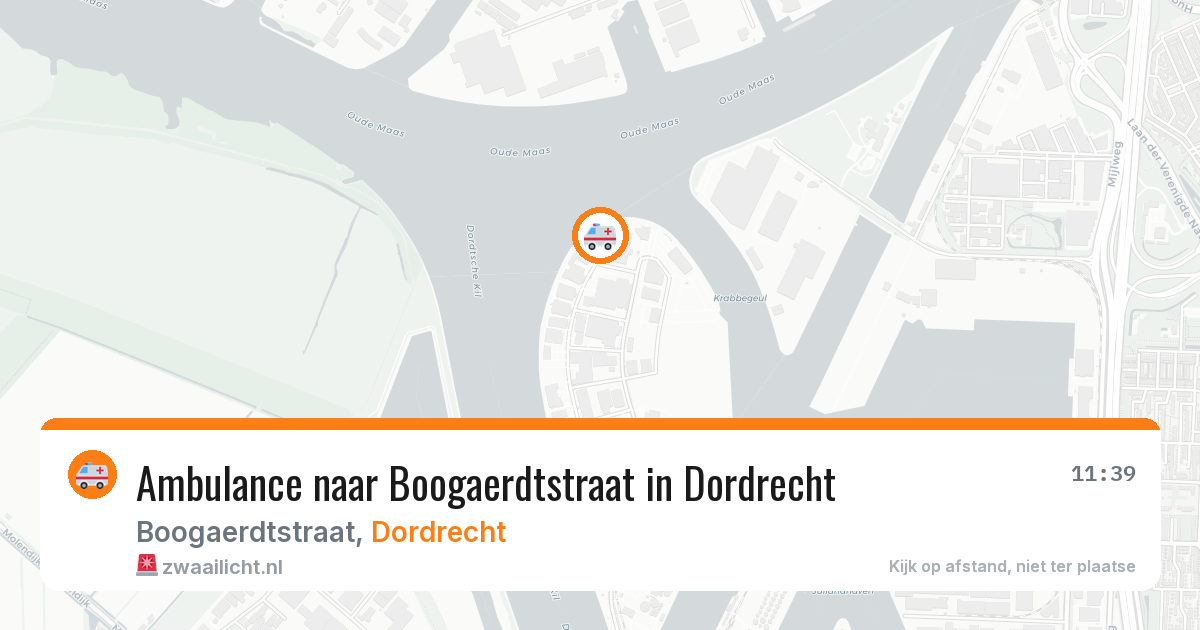 Ambulance naar Boogaerdtstraat in Dordrecht — 21 apr 2026