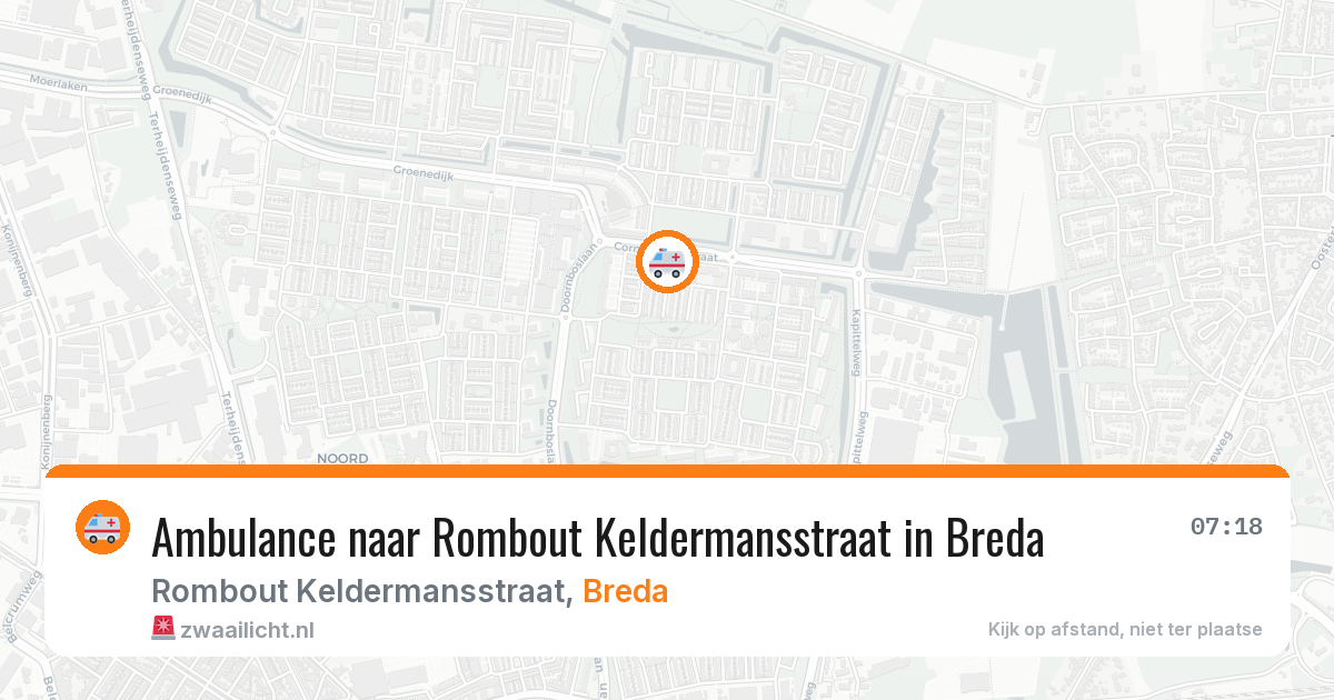 Ambulance naar Rombout Keldermansstraat in Breda — 2 apr 2026