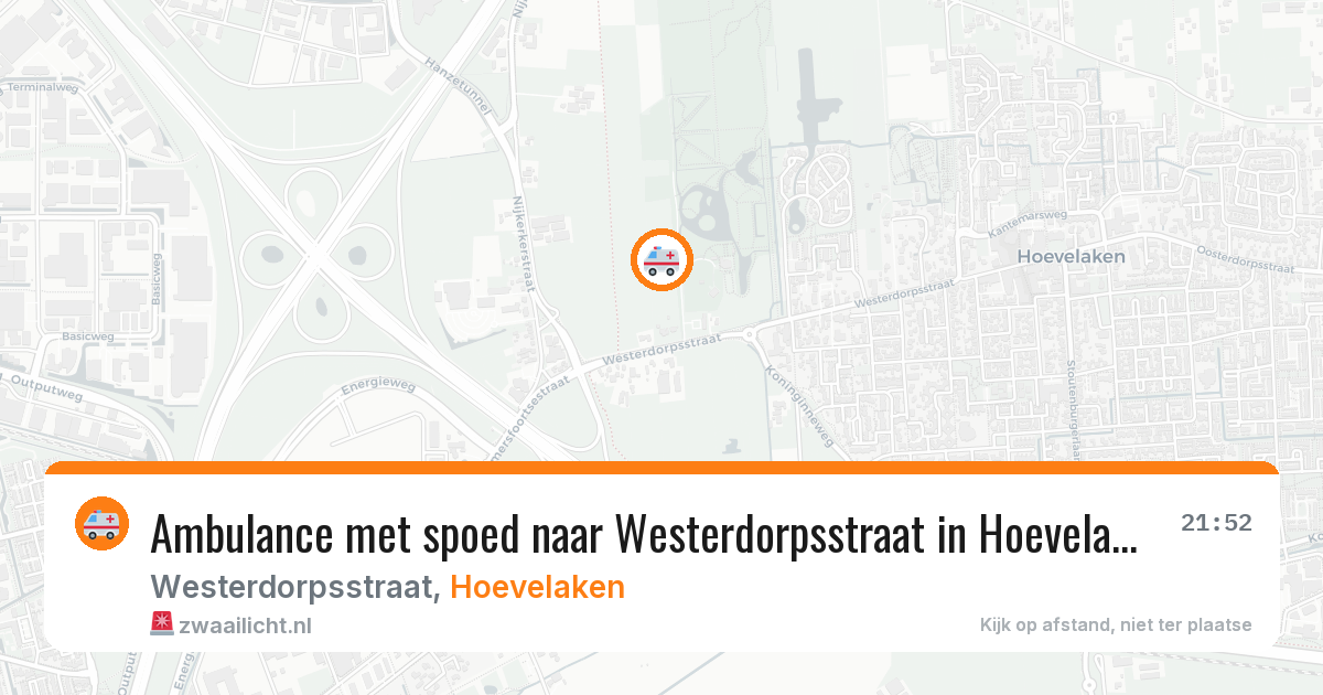 Ambulance met spoed naar Westerdorpsstraat in Hoevelaken — 13 feb 2026
