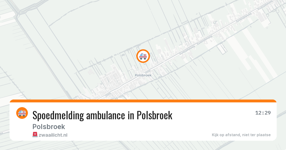 Spoedmelding ambulance in Polsbroek — 26 mei 2026