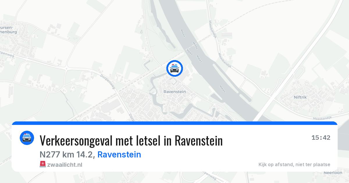 Verkeersongeval met letsel in Ravenstein — 28 mei 2026