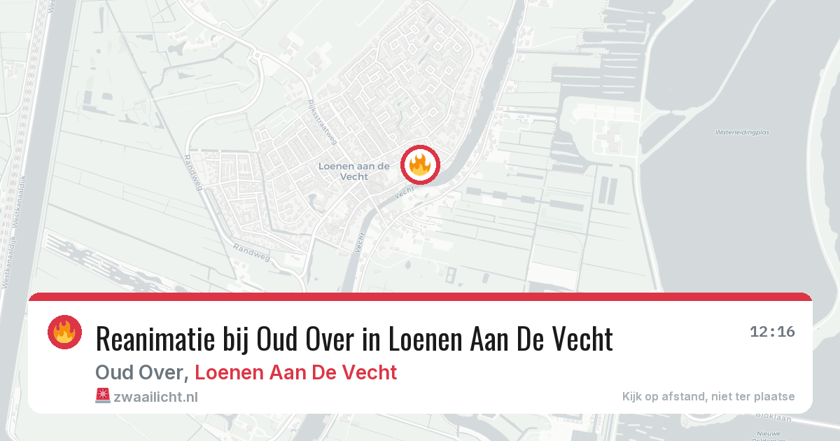 Reanimatie bij Oud Over in Loenen Aan De Vecht — 8 mrt 2026