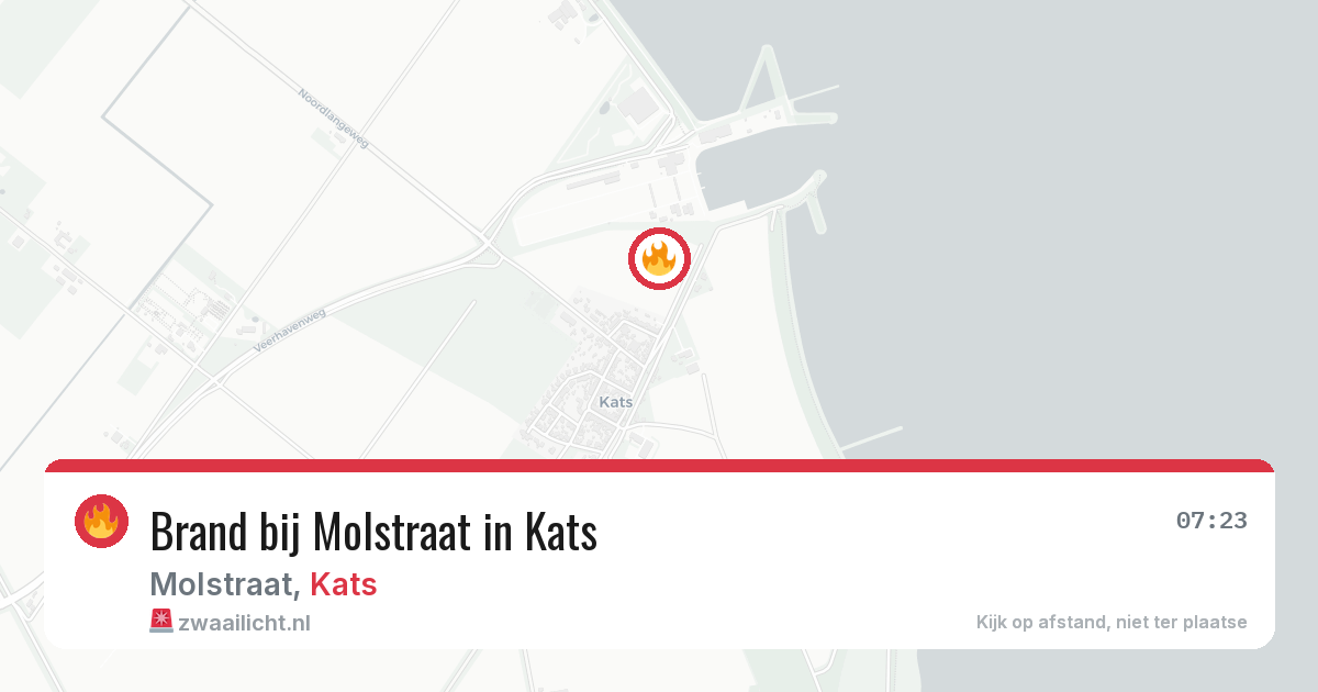 Brand bij Molstraat in Kats — 13 jul 2026