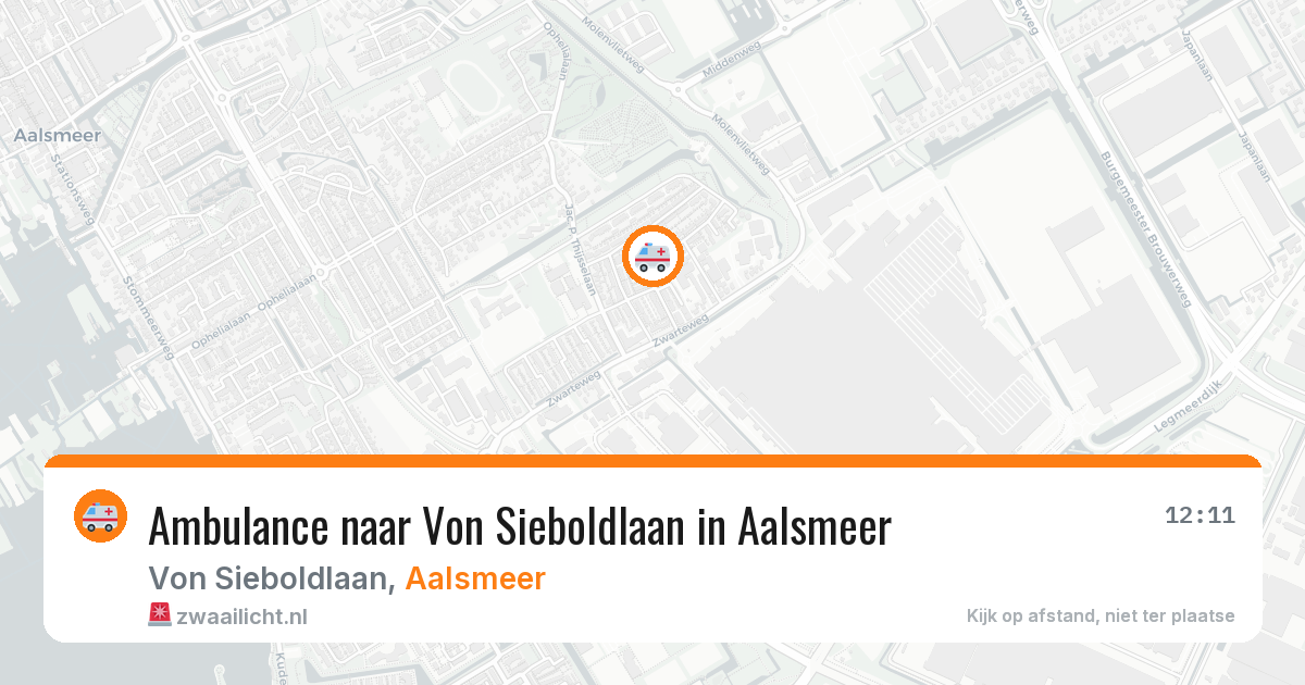 Ambulance naar Von Sieboldlaan in Aalsmeer — 5 mei 2026
