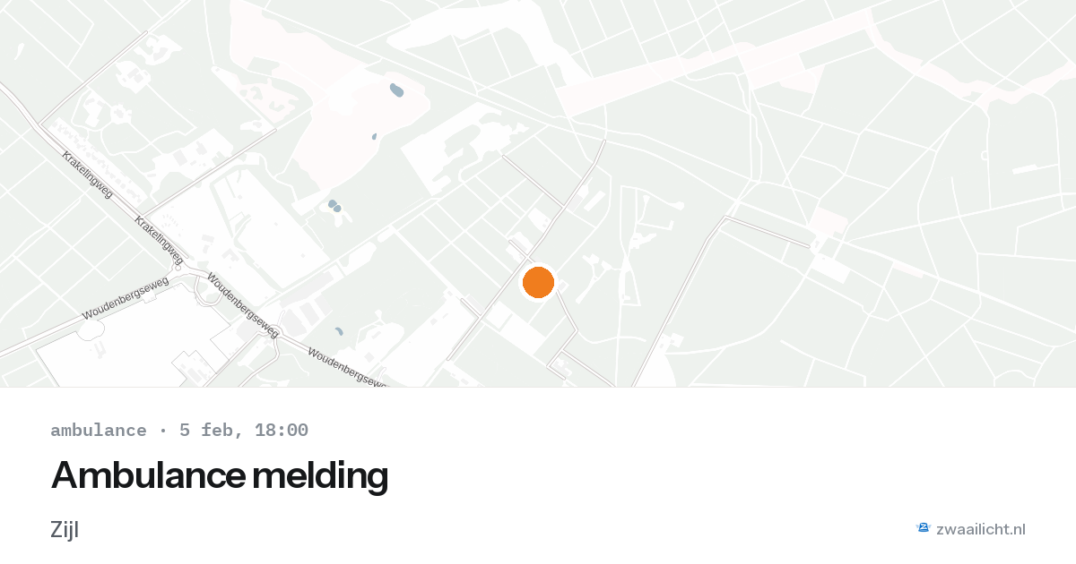 Ambulance melding — 5 feb 2026