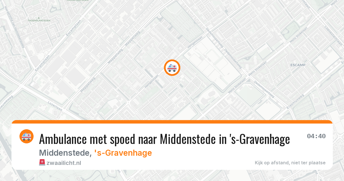 Ambulance met spoed naar Middenstede in 's-Gravenhage — 12 feb 2026