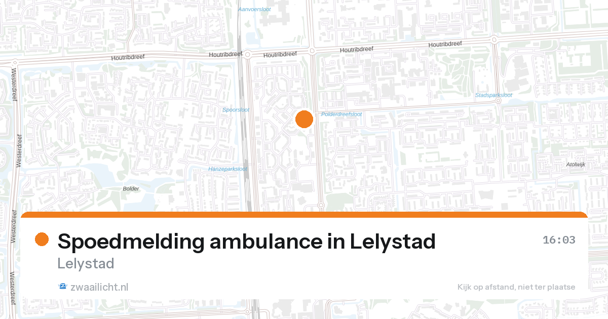 Spoedmelding ambulance in Lelystad — 29 jun 2026