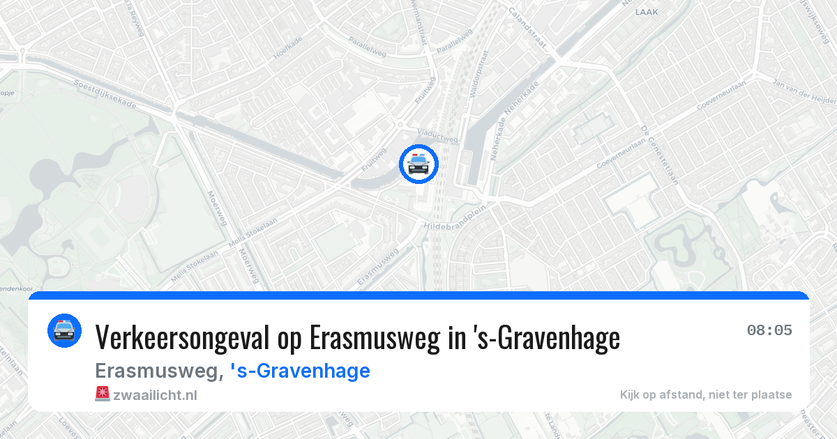 Verkeersongeval op Erasmusweg in 's-Gravenhage — 12 mei 2026