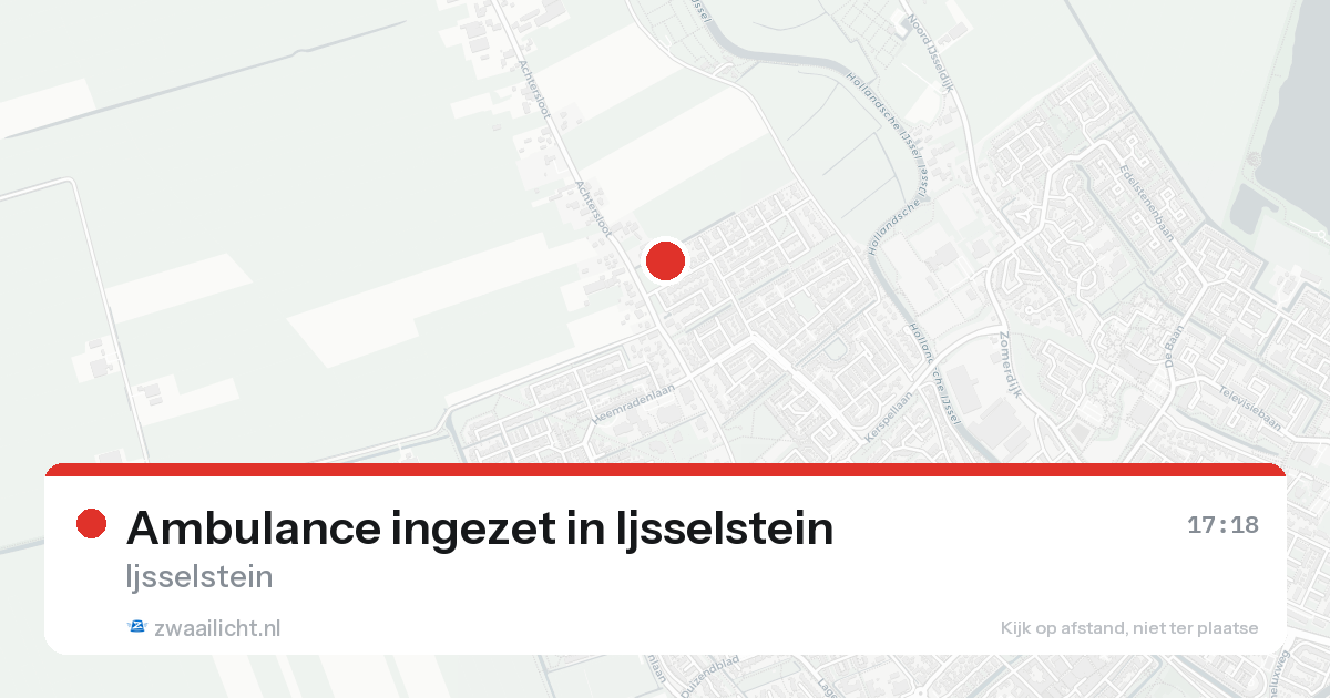 Ambulance ingezet in Ijsselstein — 16 aug 2026