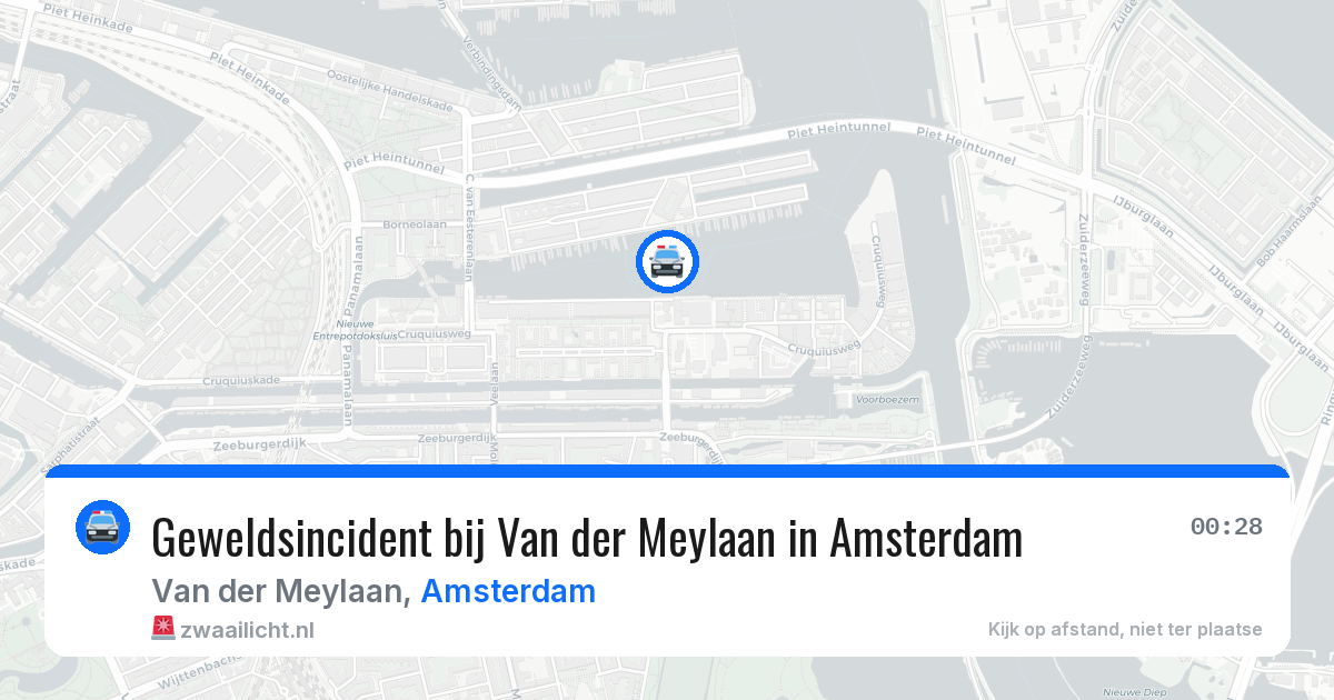 Geweldsincident bij Van der Meylaan in Amsterdam — 5 aug 2026