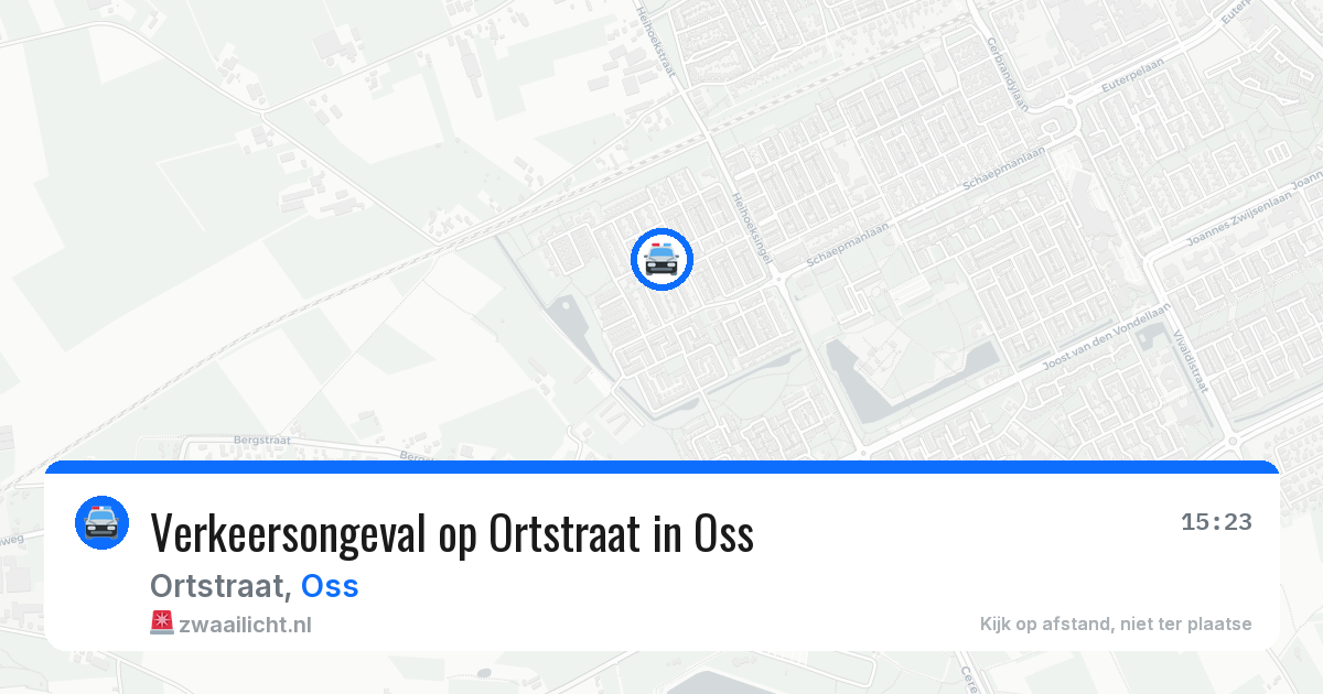 Verkeersongeval op Ortstraat in Oss — 30 jun 2026