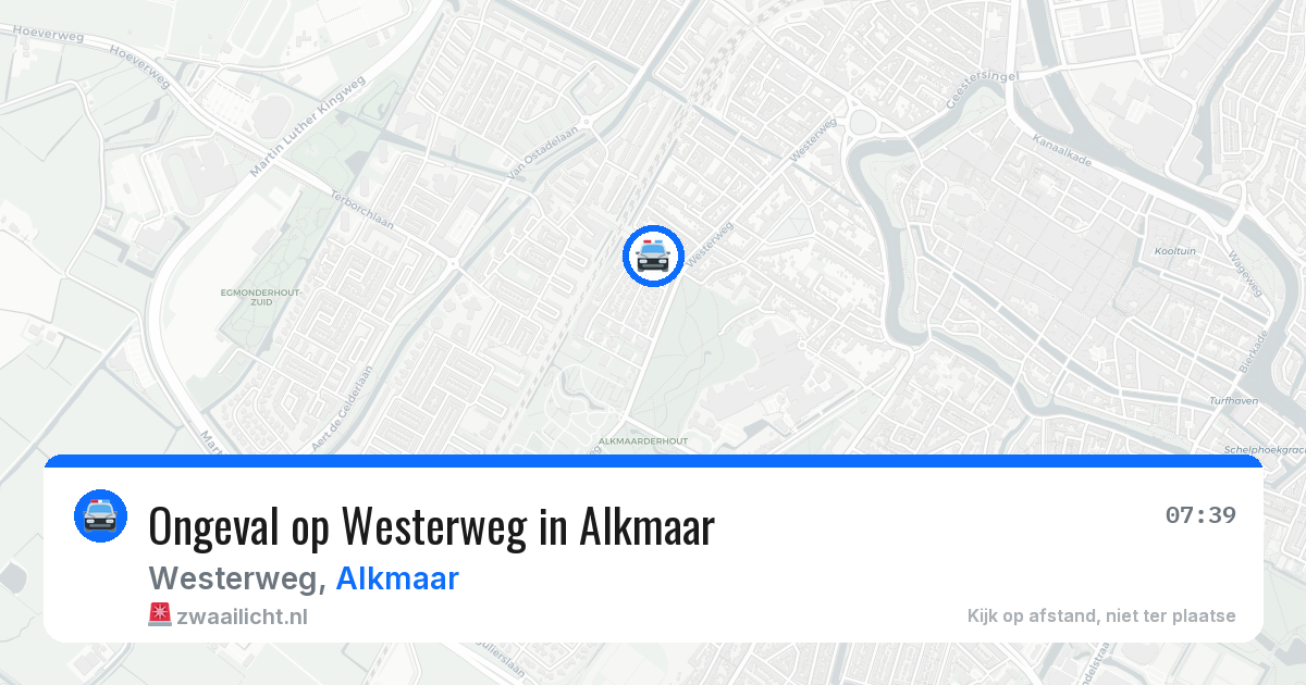 Ongeval op Westerweg in Alkmaar — 22 apr 2026