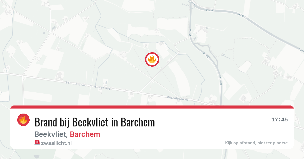 Brand bij Beekvliet in Barchem — 6 apr 2026