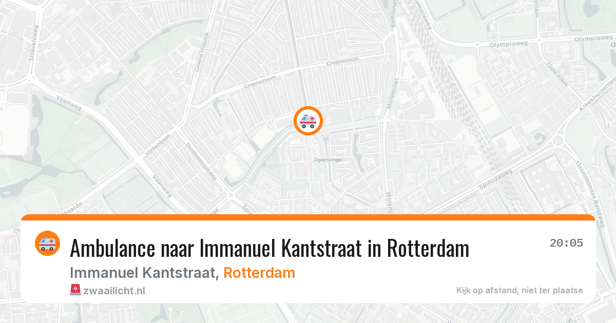 Ambulance naar Immanuel Kantstraat in Rotterdam — 30 mrt 2026