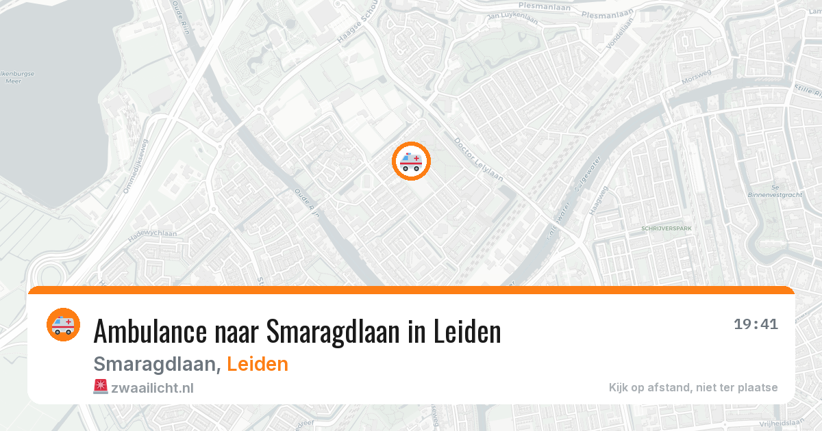 Ambulance naar Smaragdlaan in Leiden — 7 jun 2026