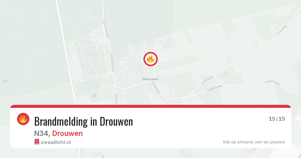 Brandmelding in Drouwen — 1 aug 2026