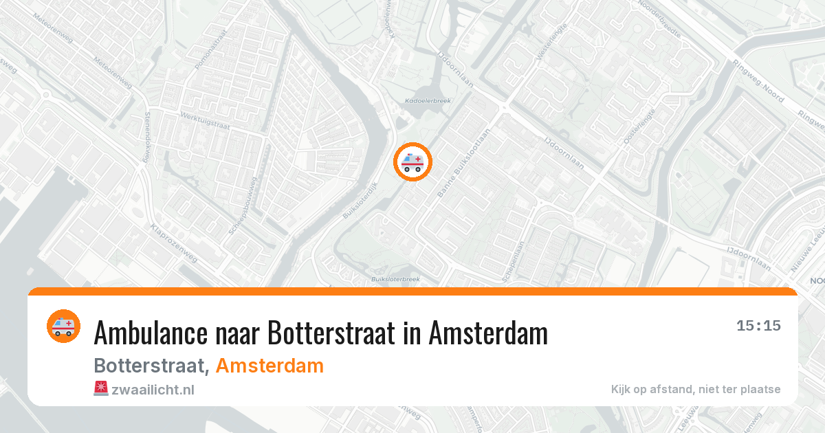 Ambulance naar Botterstraat in Amsterdam — 26 jun 2026