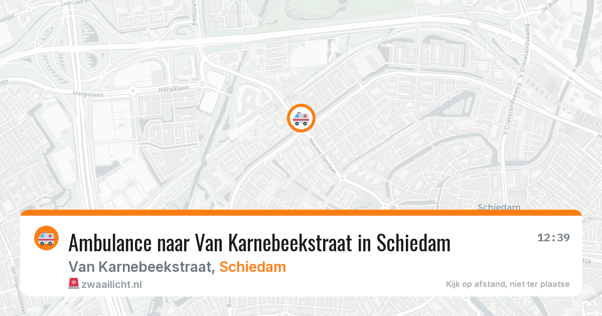 Ambulance naar Van Karnebeekstraat in Schiedam — 17 mrt 2026