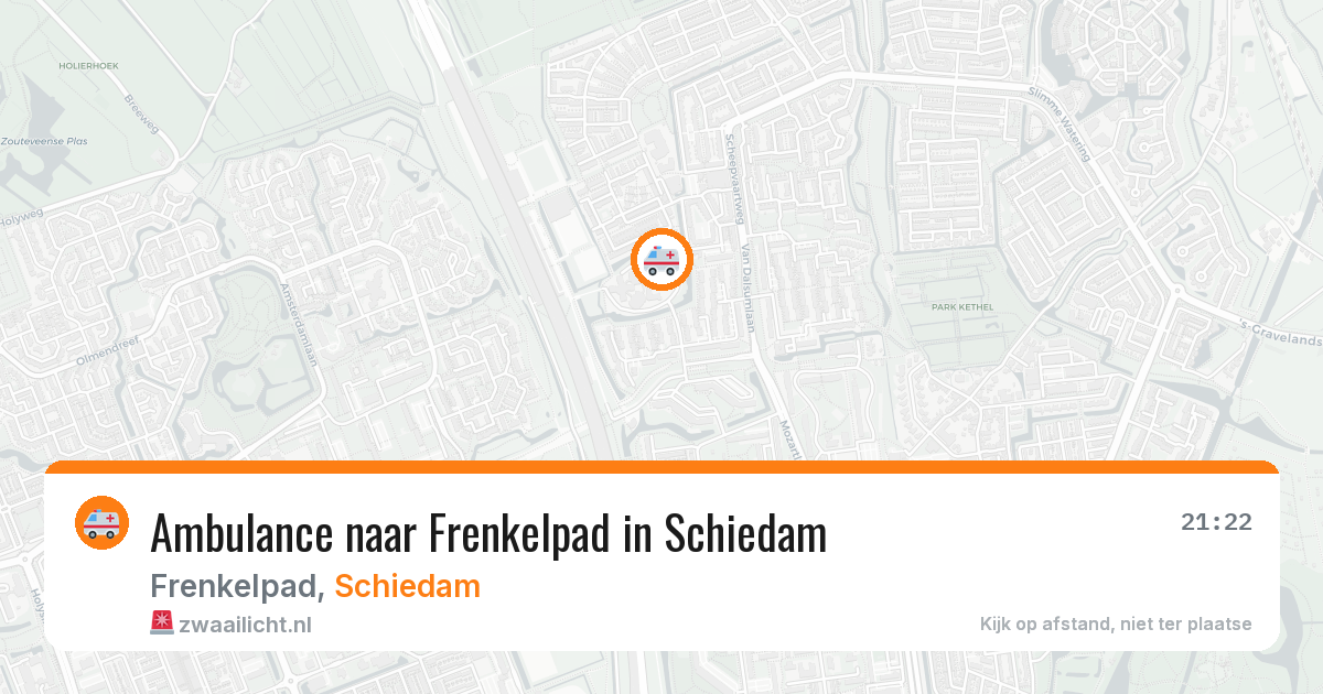 Ambulance naar Frenkelpad in Schiedam — 10 apr 2026