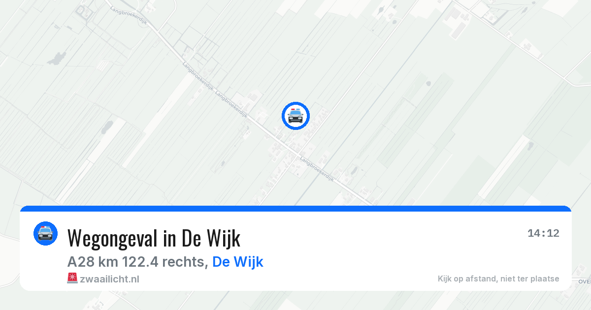 Wegongeval in De Wijk — 18 jun 2026