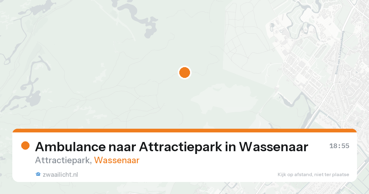 Ambulance naar Attractiepark in Wassenaar — 25 aug 2026