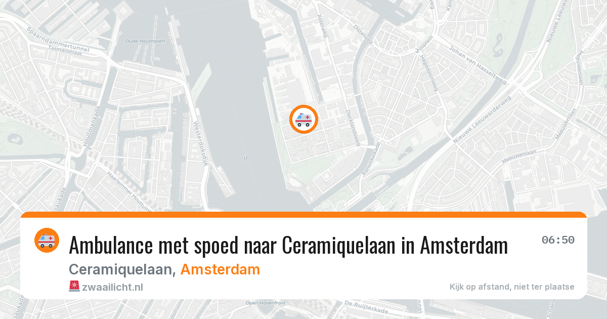 Ambulance met spoed naar Ceramiquelaan in Amsterdam — 2 apr 2026