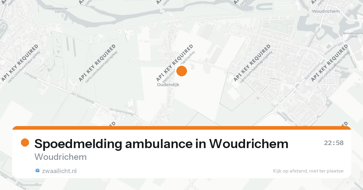 Spoedmelding ambulance in Woudrichem — 25 aug 2026