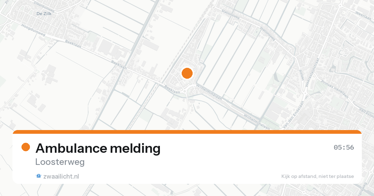 Ambulance melding — 8 feb 2026