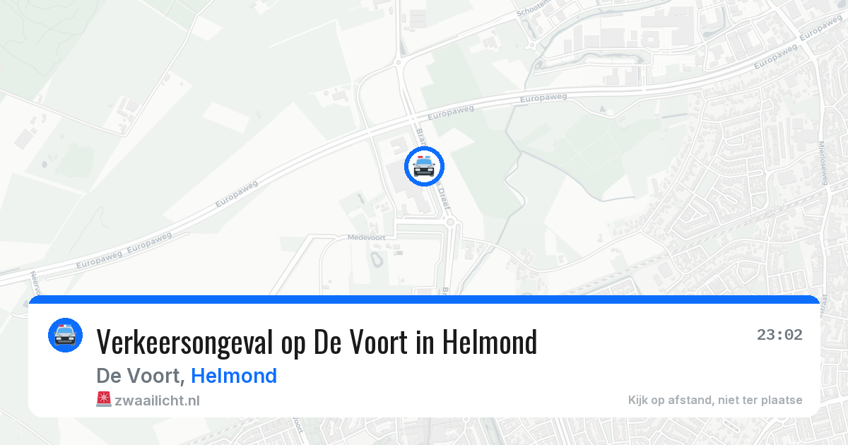 Verkeersongeval op De Voort in Helmond — 9 apr 2026