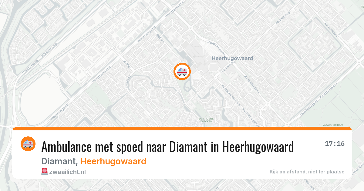 Ambulance met spoed naar Diamant in Heerhugowaard — 19 apr 2026